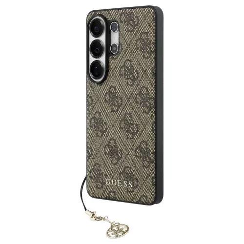 GUESS tok Samsung S26 Ultra készülékhez GUHMS26LGF4GBR (PU 4G Classic Logo with Charm) barna