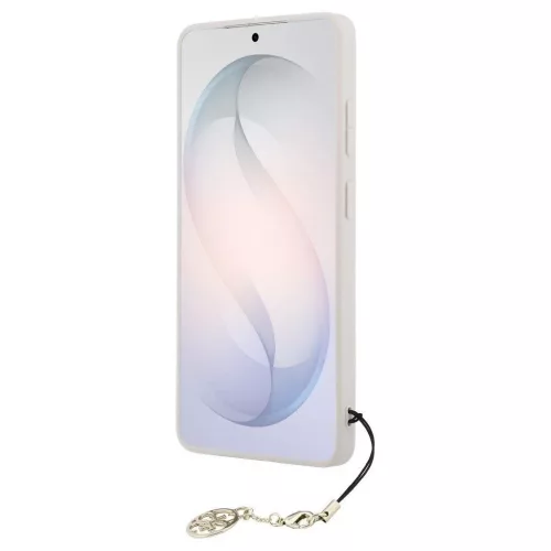 GUESS tok Samsung S26 Ultra készülékhez GUHMS26LGF4GPI (PU 4G Classic Logo with Charm) rózsaszín