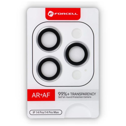 Forcell Premium kameraüveg iPhone 14 Pro / 14 Pro Max készülékhez ezüst