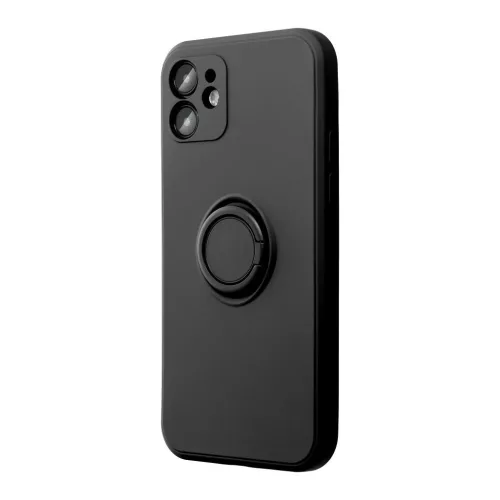 Xiaomi Redmi Note 14 Pro Plus 5G készülékhez szilikon gyűrűs tok, fekete
