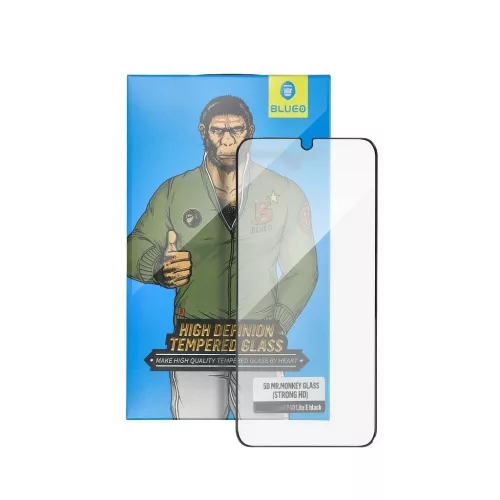 5D Mr. Monkey Glass üvegfólia Apple iPhone 14 Pro Max készülékhez fekete (antisztatikus, erős HD)