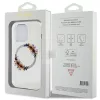 GUESS MagSafe-kompatibilis tok iPhone 15 Pro készülékhez GUHMP15LHFWFCT (Flowers Wreath) átlátszó
