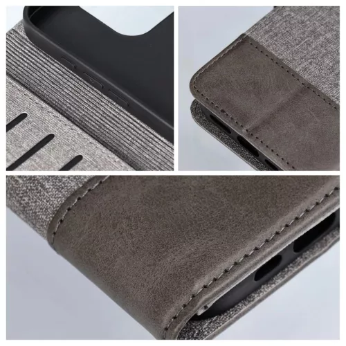 GOMMA Book tok Xiaomi Redmi 13C / POCO C65 készülékhez szürke