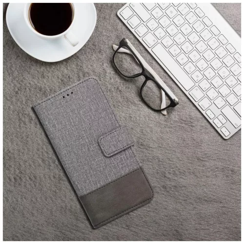 GOMMA Book tok Xiaomi Redmi 13C / POCO C65 készülékhez szürke