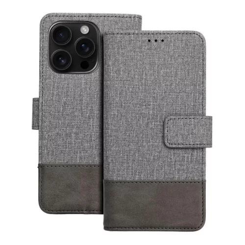 GOMMA Book tok Xiaomi Redmi 13C / POCO C65 készülékhez szürke