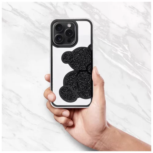 TEDDY BEAR tok iPhone 17 Pro Max készülékhez fekete