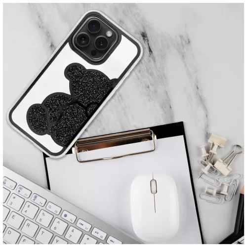 TEDDY BEAR tok iPhone 17 Pro Max készülékhez fekete