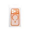 iPhone 17 Pro Max készülékhez Full Matte Mag Cover MagSafe-kompatibilis tok narancssárga