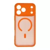 iPhone 17 Pro Max készülékhez Full Matte Mag Cover MagSafe-kompatibilis tok narancssárga