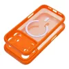 iPhone 17 Pro Max készülékhez Full Matte Mag Cover MagSafe-kompatibilis tok narancssárga