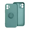 Xiaomi Redmi Note 14 4G (GLOBAL – 164,84 mm × 78,15 mm × 8,16 mm) készülékhez Silicone Ring tok zöld