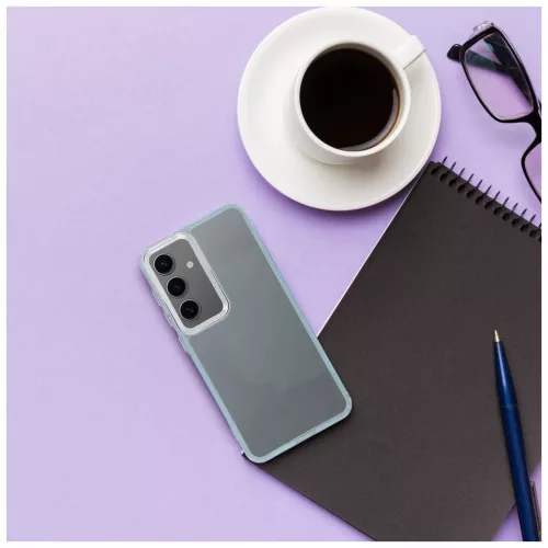 Samsung S24 PLUS tok készülékhez, gyöngyház világoskék