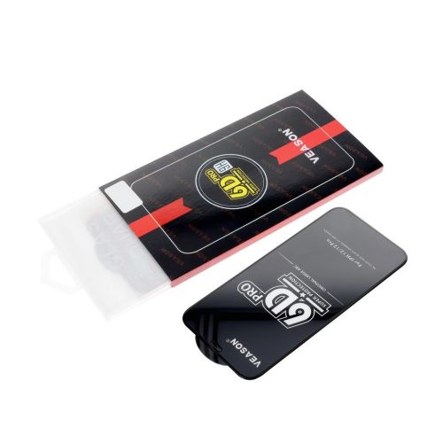 6D Pro Veason Glass kijelzővédő Motorola G57 Power és G67 Power készülékhez, fekete