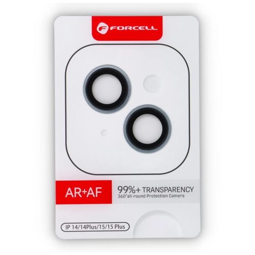 Forcell Premium kameravédő üvegfólia iPhone 15/15 Plus készülékhez kék