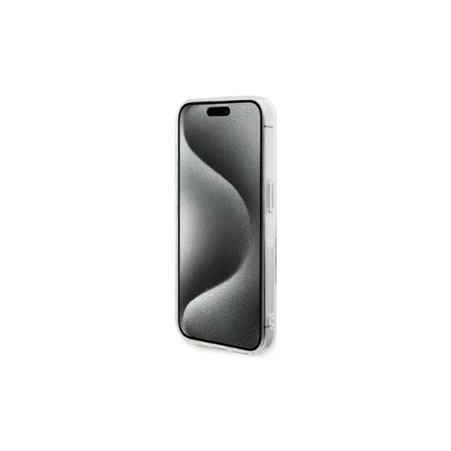 GUESS tok iPhone 15 Pro Max készülékhez MagSafe-kompatibilis GUHMP15XHFWFCT (Flowers Wreath) átlátszó