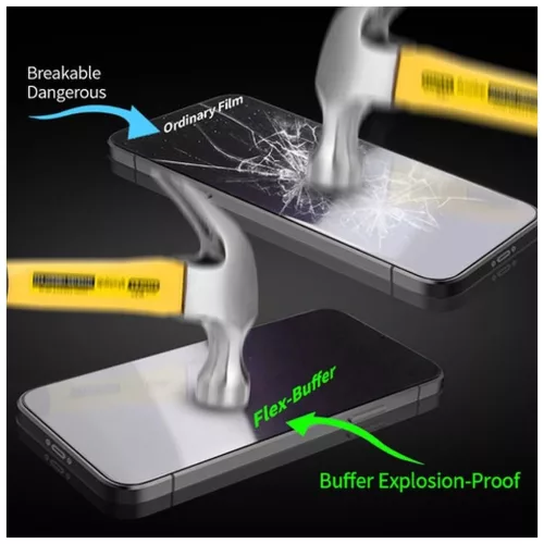 Bestsuit Flex-Buffer Hybrid Glass 5D üvegfólia Apple iPhone 13 mini készülékhez, antibakteriális Biomaster bevonattal, fekete