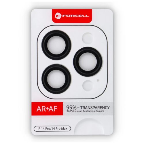 Forcell Premium star kamera védőüveg iPhone 14 Pro és 14 Pro Max készülékhez, fekete