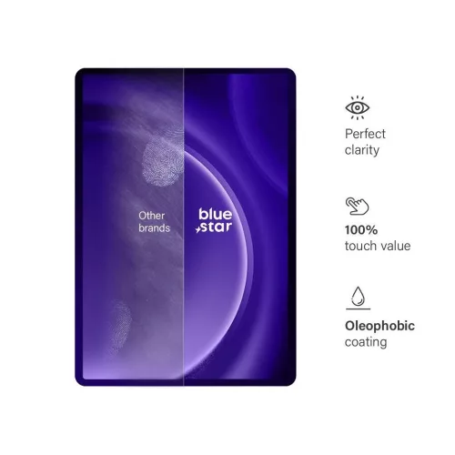 Edzett üveg kijelzővédő Samsung Galaxy Tab S9 FE+ 12,4" készülékhez Blue Star