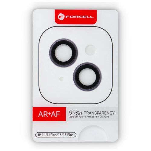 Forcell Premium kameralencse védőüveg iPhone 15/15 Plus készülékhez rózsaszín