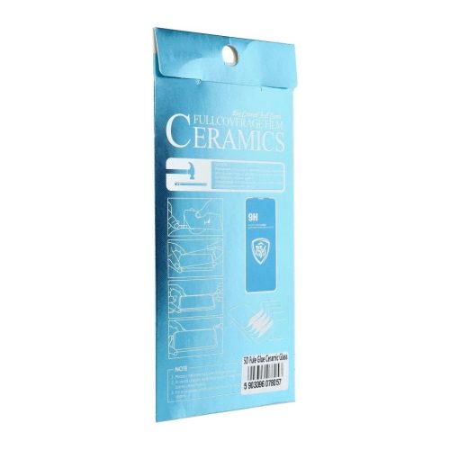 5D Full Glue Ceramic Glass kijelzővédő Huawei P30 Pro készülékhez fekete