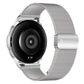   Forcell F-Design FS11 20 mm mágneses acél óraszíj Samsung Galaxy Watch készülékhez, ezüst