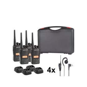Midland G18 Pro NC 4 darabos PMR rádiószett headsettel