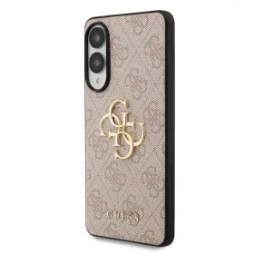   Guess PU 4G Metal Logo tok Samsung Galaxy S25 Edge készülékhez rózsaszín