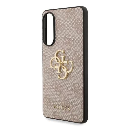 Guess PU 4G Metal Logo tok Samsung Galaxy S25 Edge készülékhez rózsaszín