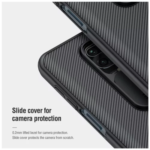 Nillkin CamShield merev tok Xiaomi Redmi Note 9 Pro/9S/9 Pro Max készülékhez fekete