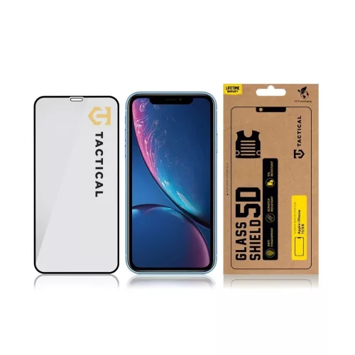 Tactical Glass Shield 5D Apple iPhone 11/XR készülékhez fekete