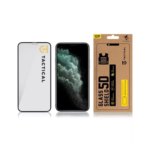 Tactical Glass Shield 5D Apple iPhone 11 Pro/ XS/ X készülékhez fekete