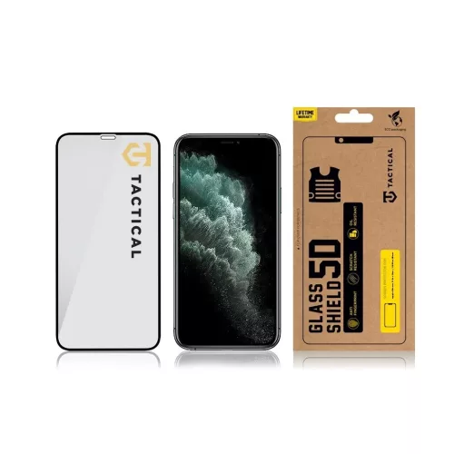 Tactical Glass Shield 5D Apple iPhone 11 Pro Max / XS Max készülékhez fekete