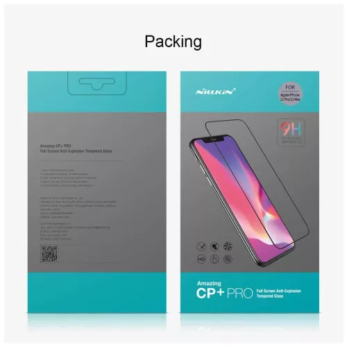 Nillkin Tempered Glass 2.5D CP+ PRO kijelzővédő Apple iPhone 12/12 Pro 6.1 készülékhez fekete