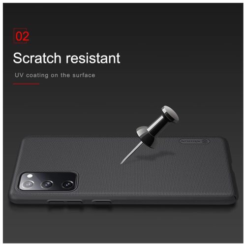 Nillkin Super Frosted Háttólap Tok Samsung Galaxy S20 FE készülékhez fekete