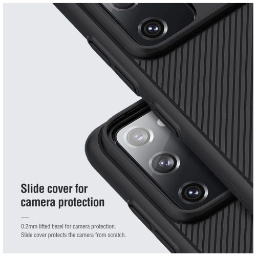 Nillkin CamShield kemény tok Samsung Galaxy S20 FE készülékhez fekete
