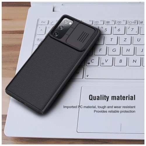 Nillkin CamShield kemény tok Samsung Galaxy S20 FE készülékhez fekete