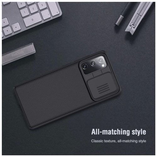 Nillkin CamShield kemény tok Samsung Galaxy S20 FE készülékhez fekete