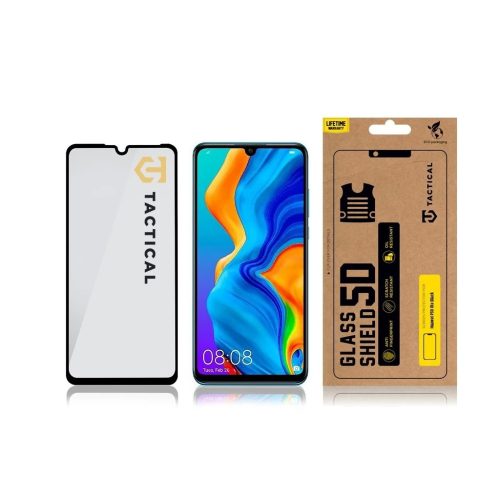 Tactical Glass Shield 5D Huawei P30 lite készülékhez fekete