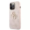Guess PU 4G Metal Logo tok iPhone 13 Pro Max készülékhez rózsaszín