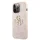 Guess PU 4G Metal Logo tok iPhone 13 Pro Max készülékhez rózsaszín