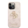Guess PU 4G Metal Logo tok iPhone 13 Pro Max készülékhez rózsaszín