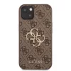 Guess PU 4G Metal Logo tok iPhone 13 készülékhez barna