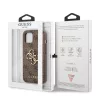 Guess PU 4G Metal Logo tok iPhone 13 készülékhez barna