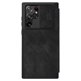   Nillkin Qin Book PRO tok Samsung Galaxy S22 Ultra készülékhez fekete