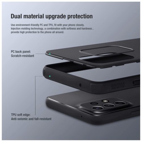 Nillkin Super Frosted PRO hátsó tok Samsung Galaxy A53 5G készülékhez fekete