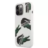 Lacoste Liquid Silicone Allover Pattern tok iPhone 13 Pro Max készülékhez fehér