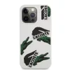 Lacoste Liquid Silicone Allover Pattern tok iPhone 13 Pro Max készülékhez fehér