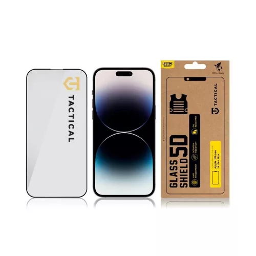 Tactical Glass Shield 5D Apple iPhone 14 Pro Max készülékhez fekete