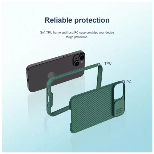 Nillkin CamShield PRO kemény tok Apple iPhone 13/14 készülékhez fekete
