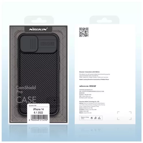 Nillkin CamShield PRO kemény tok Apple iPhone 13/14 készülékhez fekete